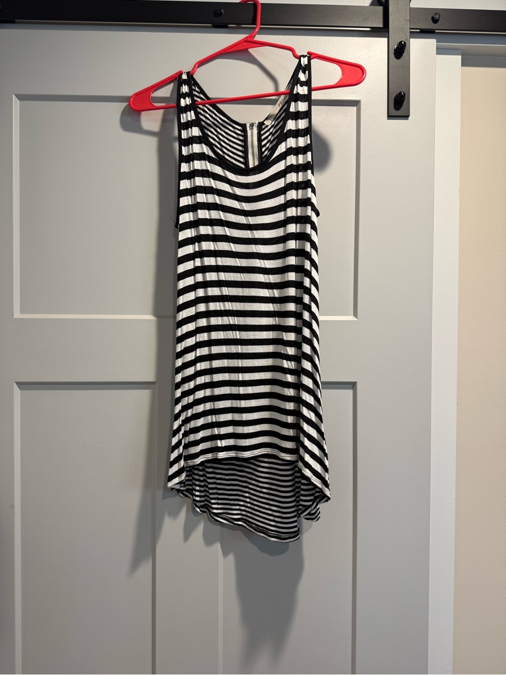 Gibson Black and White Striped Racerback Tank